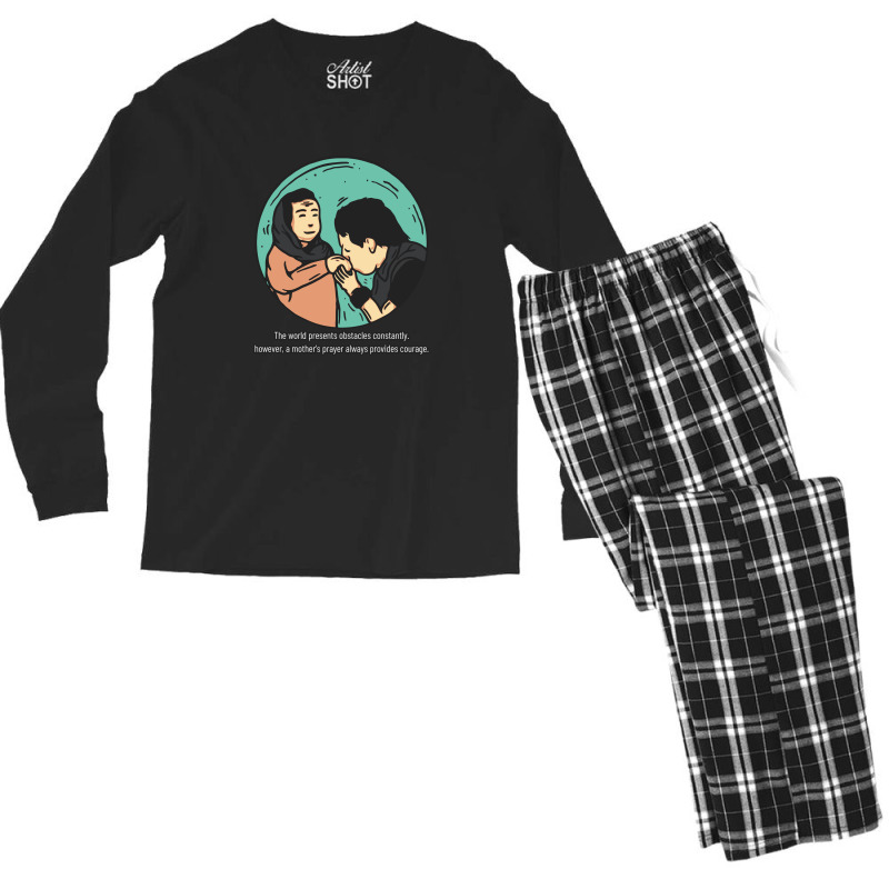 Mother's Prayer For Her Son Men's Long Sleeve Pajama Set | Artistshot