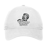 Cease These Jests Before I Burst Asunder My Side P Adjustable Cap | Artistshot