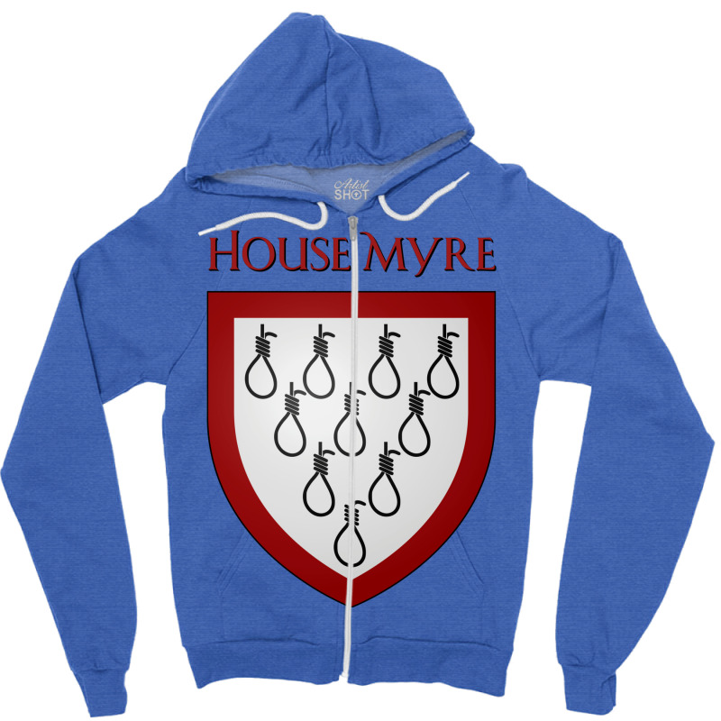 House Myre Coat Of Arms Heraldry Sigil   A Song Of Zipper Hoodie | Artistshot