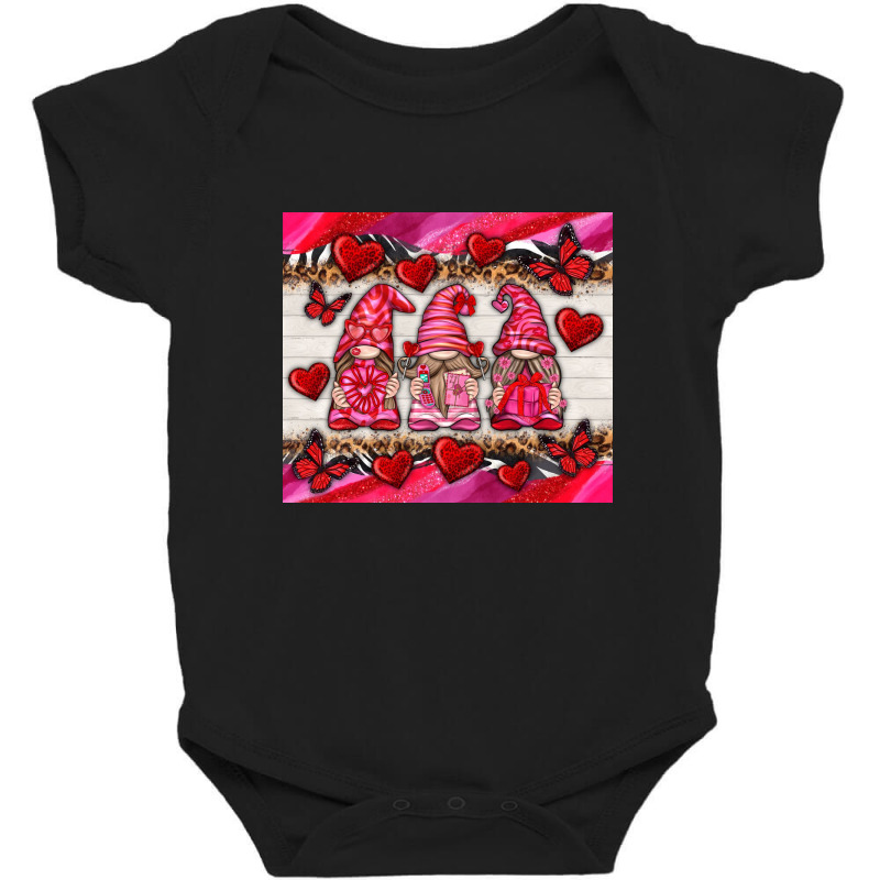 Valentine's Day Gnome Tumbler Baby Bodysuit by enoddigitalart@gmail.com | Artistshot