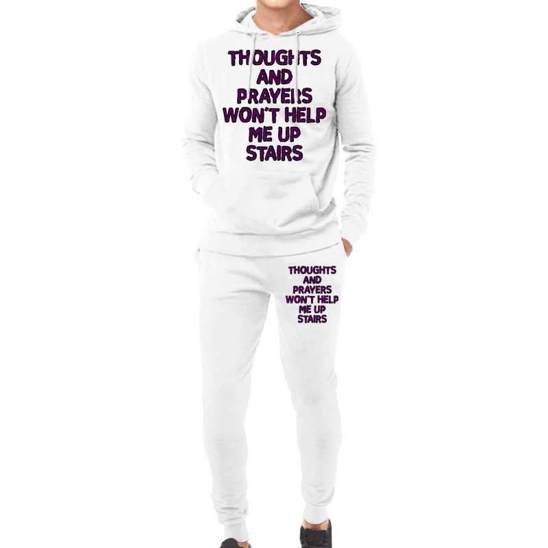 Thoughts And Prayers Hoodie & Jogger Set | Artistshot