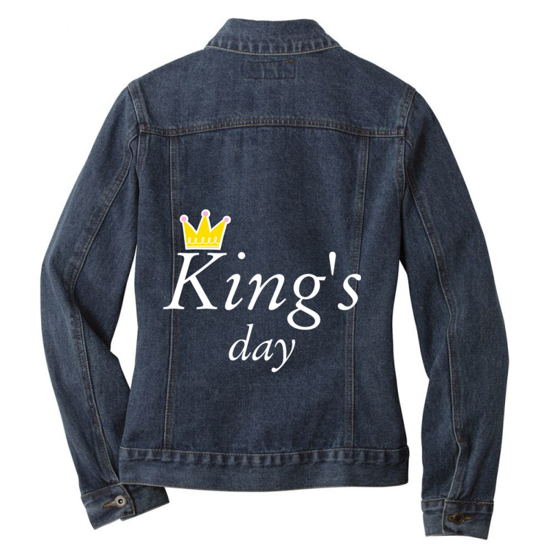 Happy King_s Day Design (5) Ladies Denim Jacket by BayleyMessnz | Artistshot