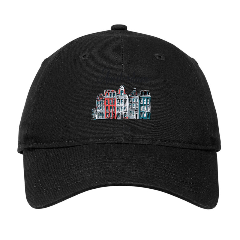 Amsterdam City Skyline Adjustable Cap by ArabellMonk | Artistshot