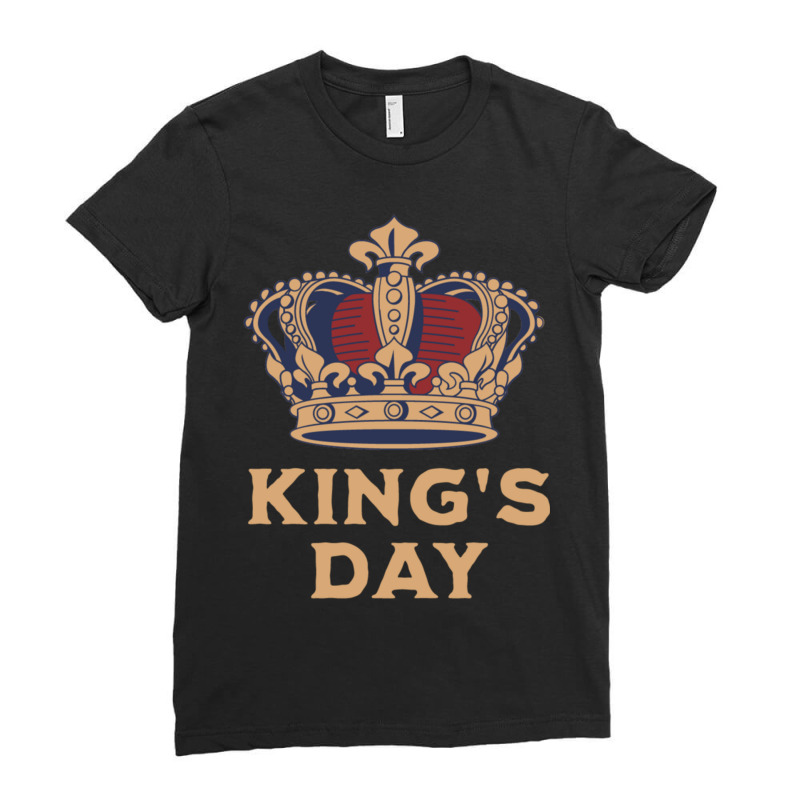 Kingsday T Shirt Amsterdam Koningsdag Kings Day Ne Ladies Fitted T-Shirt by CalliopEasley | Artistshot