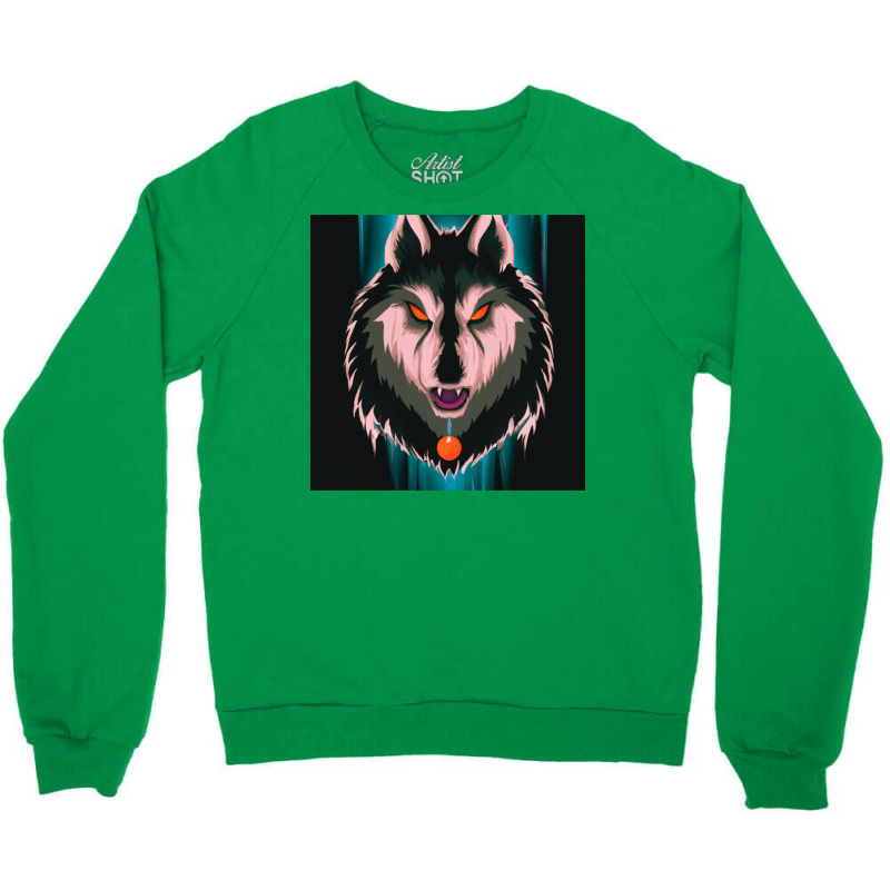 Alpha Wolf Boss Marine Theme Crewneck Sweatshirt by charkmatgenb | Artistshot