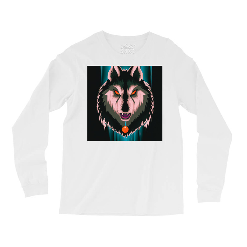 Alpha Wolf Boss Marine Theme Long Sleeve Shirts by charkmatgenb | Artistshot