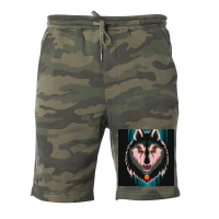 Alpha Wolf Boss Marine Theme Fleece Short | Artistshot