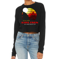 Dracarys Airlines   All Men Must Fly Distressed Cropped Sweater | Artistshot