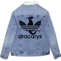 Dracarys T Shirt Trones T Shirts Unisex Sherpa-lined Denim Jacket | Artistshot