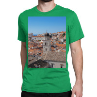 Dubrovnik Old Town Sky Line With Bell Tower Classic T-shirt | Artistshot