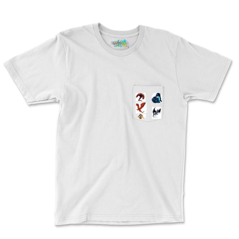 Dragon Sticker Pocket T-shirt | Artistshot