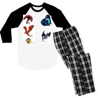 Dragon Sticker Men's 3/4 Sleeve Pajama Set | Artistshot