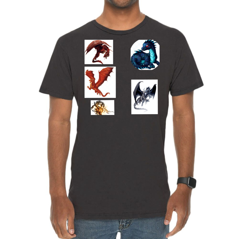 Dragon Sticker Vintage T-shirt | Artistshot