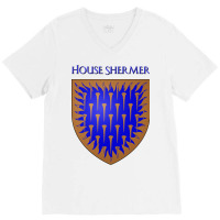 House Shermer Coat Of Arms Heraldry Sigil   A Song V-neck Tee | Artistshot