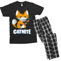 Catnite Gift For Gamers Fortnite Men's T-shirt Pajama Set | Artistshot