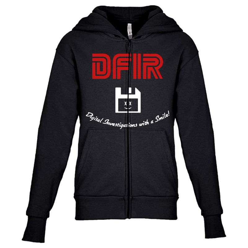 Dfir Digital Investigations With A Smile Youth Zipper Hoodie by Klangenan | Artistshot