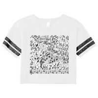 Music Notes Doodle Scorecard Crop Tee | Artistshot