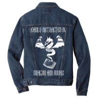 Easily Distracted Men Denim Jacket | Artistshot