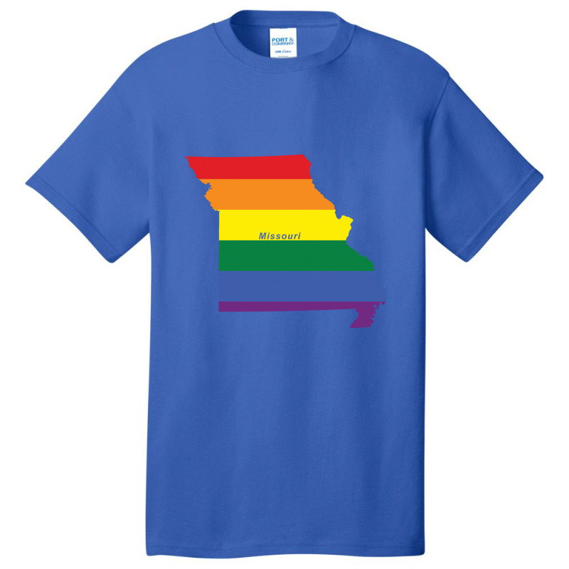 Missouri Rainbow Flag Basic T-shirt | Artistshot