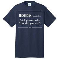 Technician Noun Basic T-shirt | Artistshot