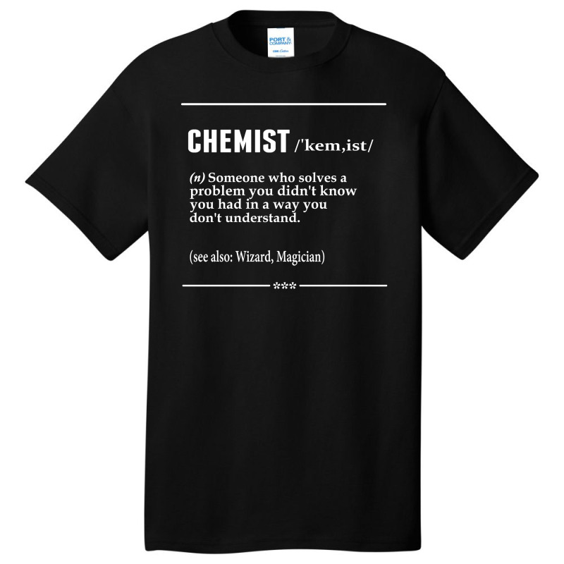 Chemist Noun Basic T-shirt | Artistshot