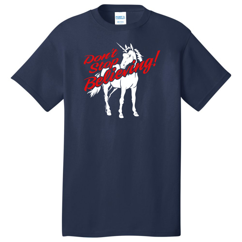 Don't Stop Believing Unicorn Basic T-shirt | Artistshot