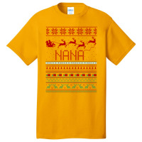 Nana Ugly Christmas Sweater Xmas Basic T-shirt | Artistshot