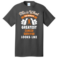 Worlds Greatest Skin Cancer Survivor Looks Like Basic T-shirt | Artistshot