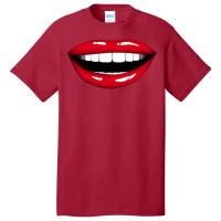 Lips Red Basic T-shirt | Artistshot