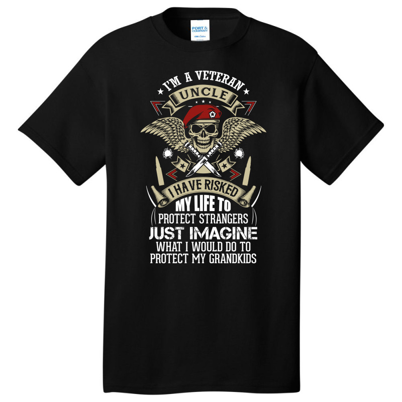 I'm A Veteran Uncle T Shirt Basic T-shirt by SabriAcar | Artistshot