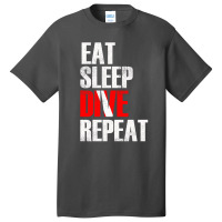 Eat Sleep Dive Basic T-shirt | Artistshot