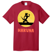 Silhouette Design Hakuna Basic T-shirt | Artistshot