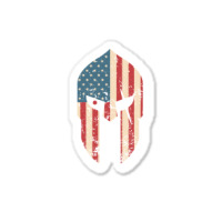 Spartan Warrior Helmet American Usa Flag | Ancient Greek Sticker | Artistshot