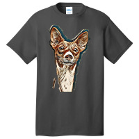 Dog Basenji Ears Face Basic T-shirt | Artistshot