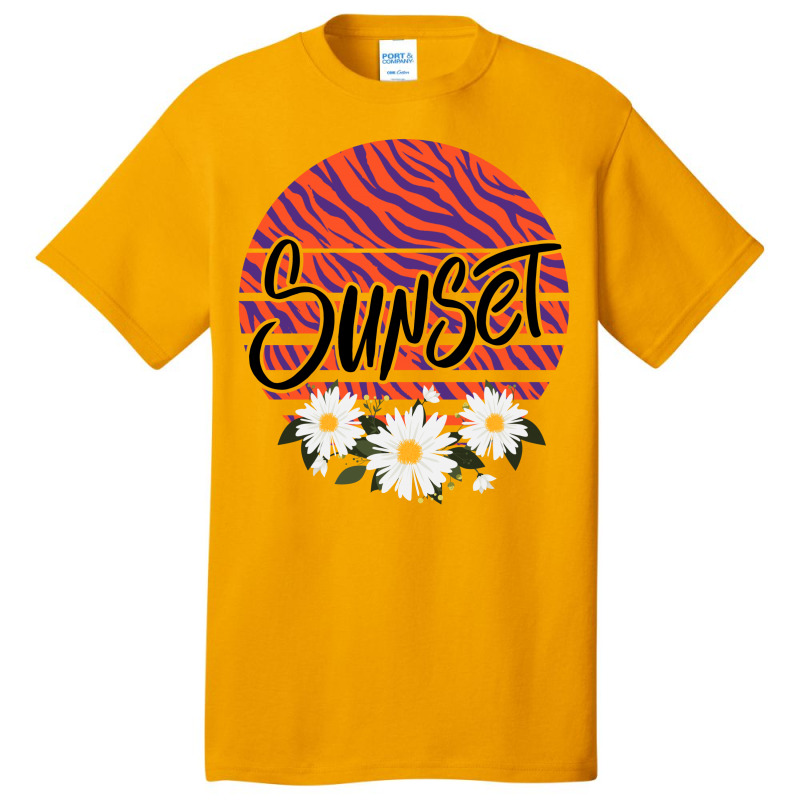 Sunset Basic T-shirt by autlu2024 | Artistshot