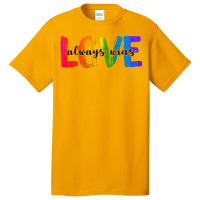 Love Always Wins For Light Basic T-shirt | Artistshot