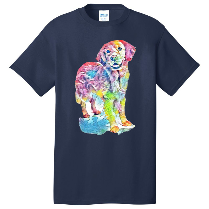 Golden Retriever Basic T-shirt by Kemnabi | Artistshot