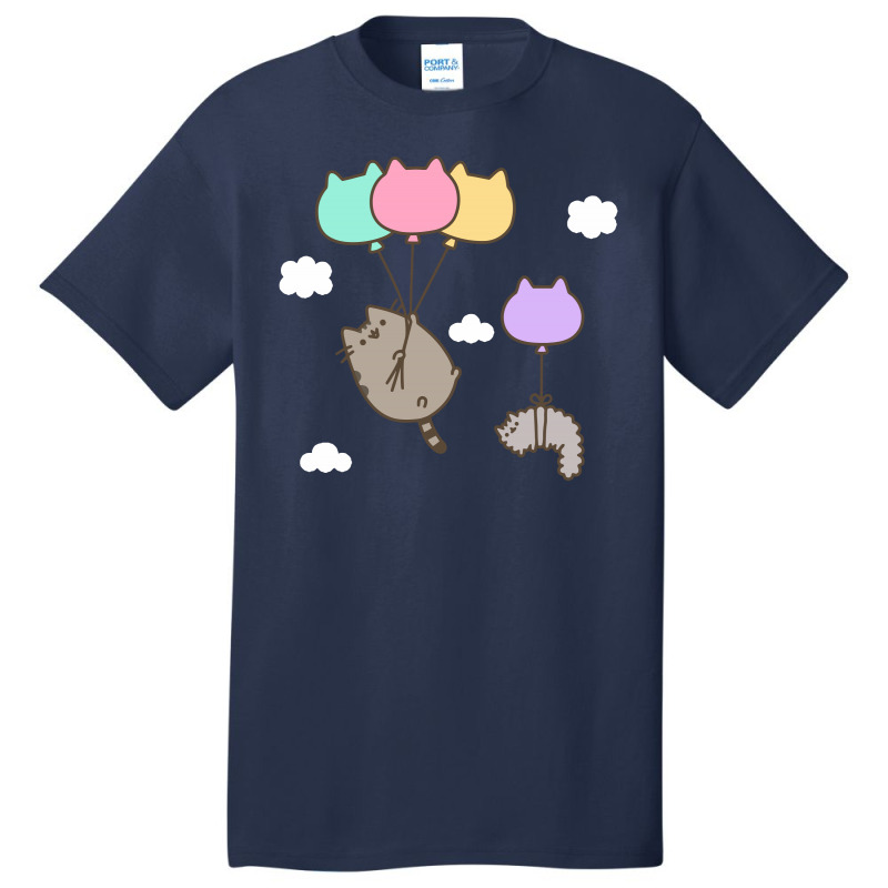 Raninbow Cat Ballon Basic T-shirt | Artistshot