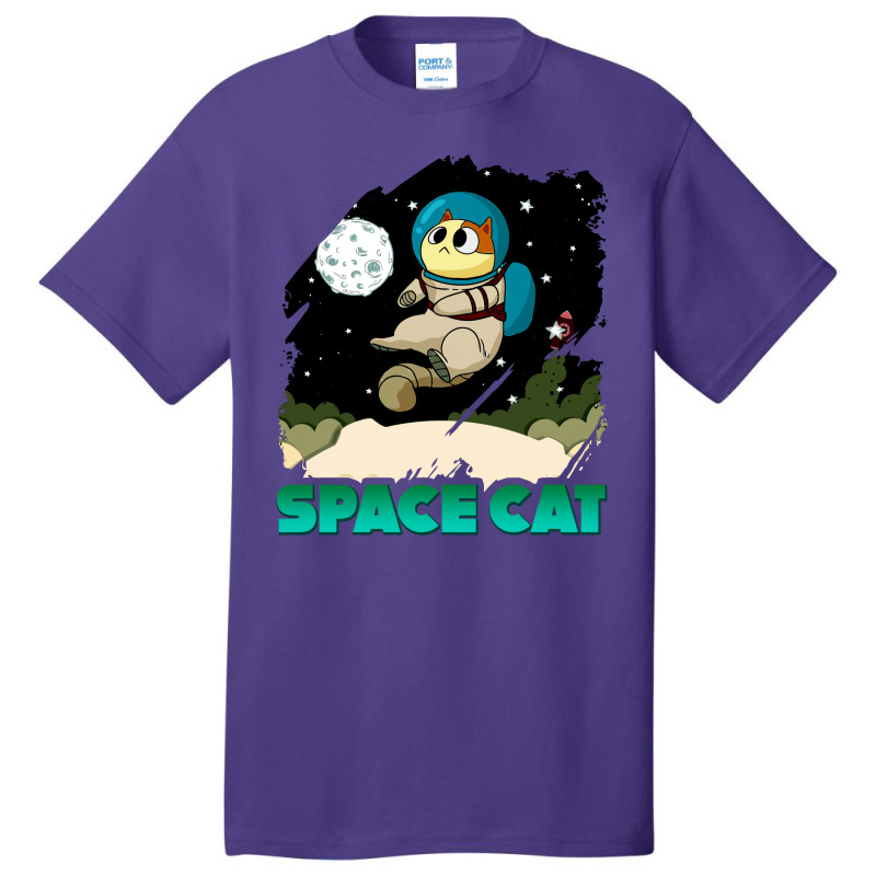 Space Cat Basic T-shirt | Artistshot