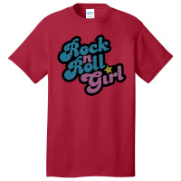 Rock N' Roll Girl Basic T-shirt | Artistshot