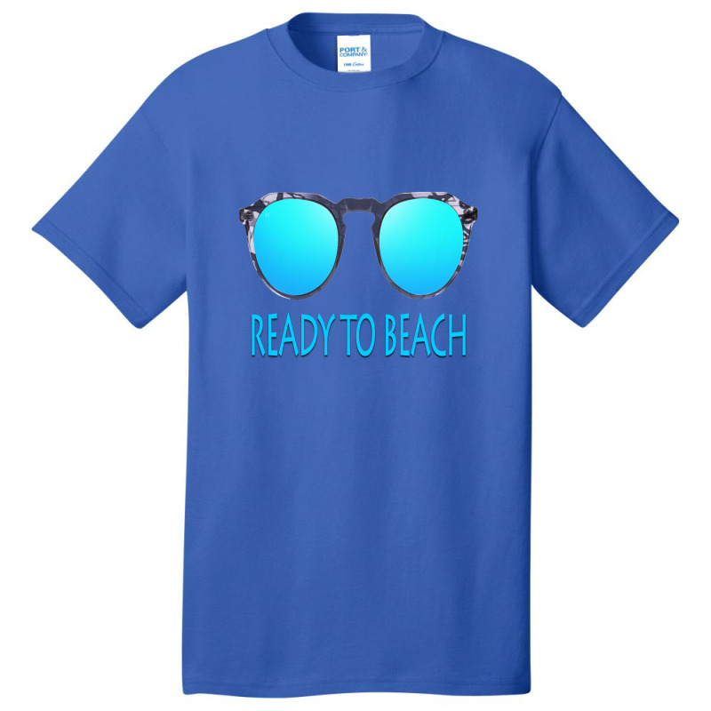 Ready To Beach Basic T-shirt by Ran Studio | Artistshot