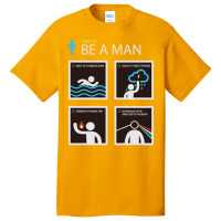 How To Be A Man V-neck Gift Tee Basic T-shirt | Artistshot