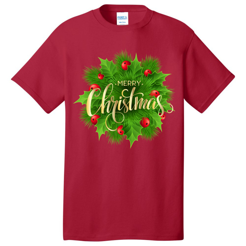 Merry Christmas Basic T-shirt by maen_mostafa | Artistshot