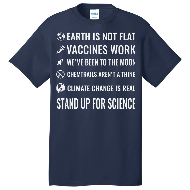 Stand Up For Science Basic T-shirt by MostWanted | Artistshot