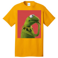 Pondering Kermit Basic T-shirt | Artistshot