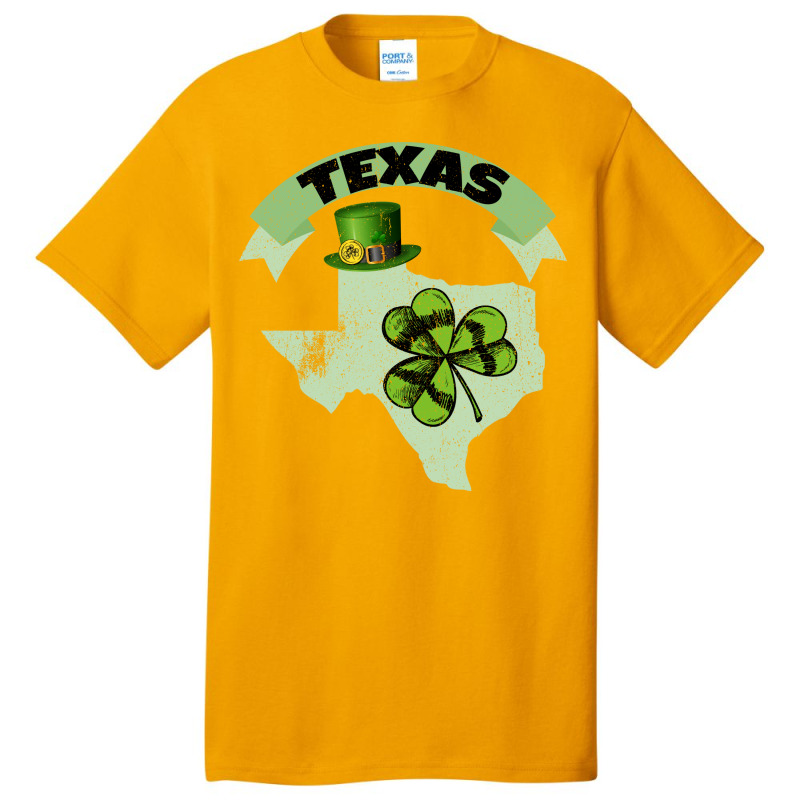 St. Patricks Day Texas Basic T-shirt by autlu2024 | Artistshot