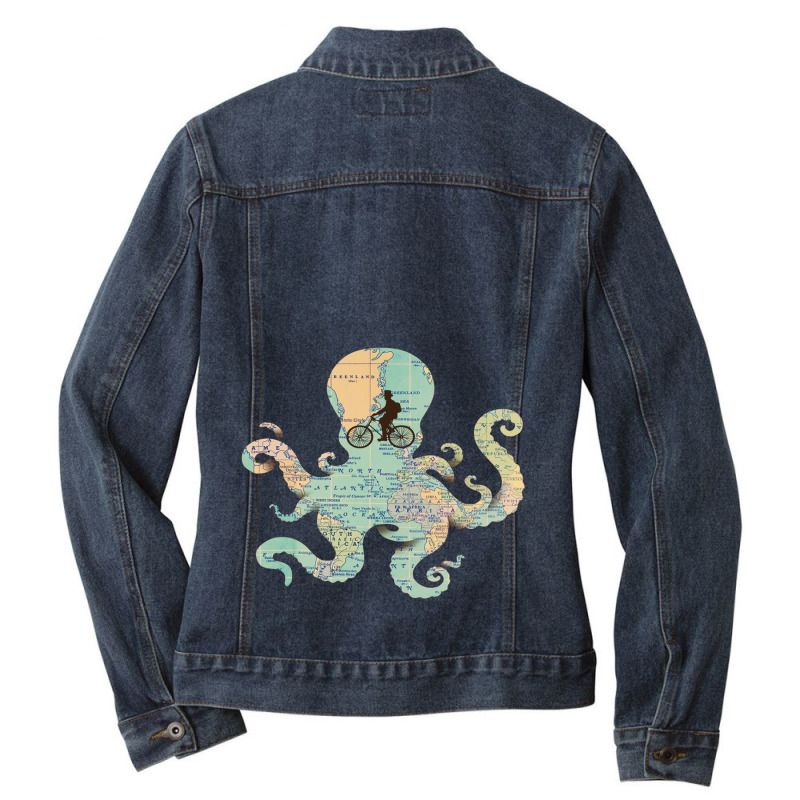 Otter Ladies Denim Jacket by azka | Artistshot