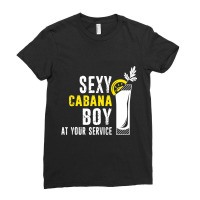 Sexy Cabana Boy Pool Party Guy Bartender Distresse Ladies Fitted T-shirt | Artistshot