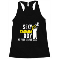 Sexy Cabana Boy Pool Party Guy Bartender Distresse Racerback Tank | Artistshot