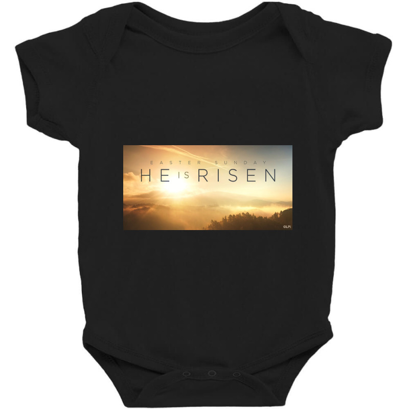 Holy Week And Easter Services,  Easter Sunday He Is Risen Baby Bodysuit | Artistshot